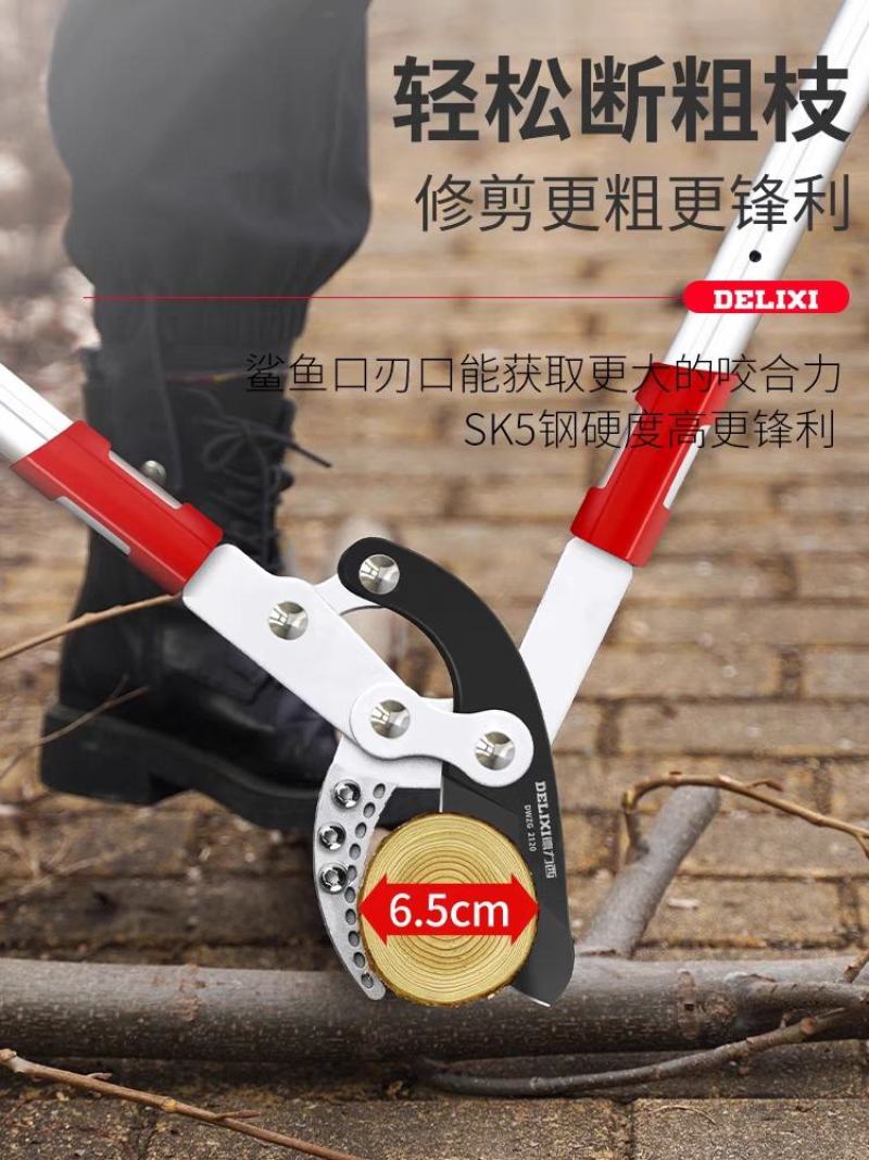 德力西园林剪枝剪树枝修剪园艺果树修枝粗枝剪刀大力剪大剪子