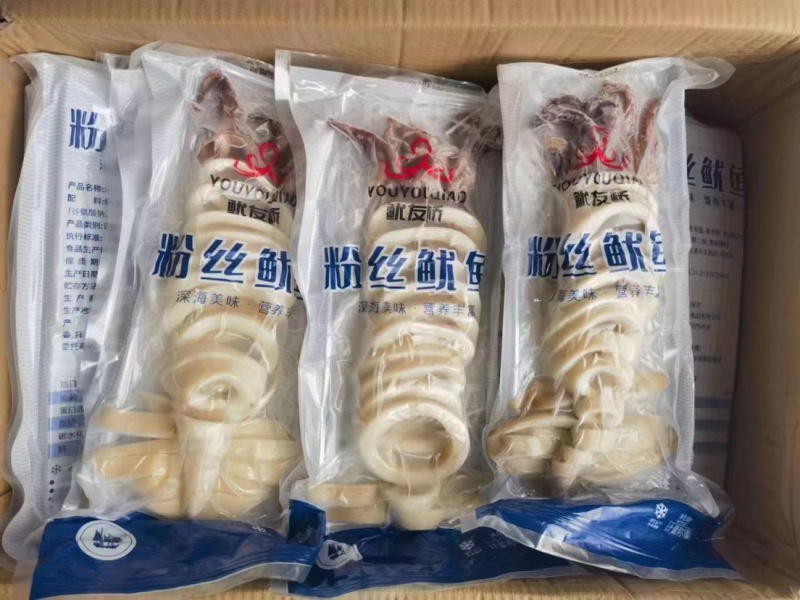 粉丝鱿鱼半成品预制菜食材免处理酒店宴席批发现货价格可议