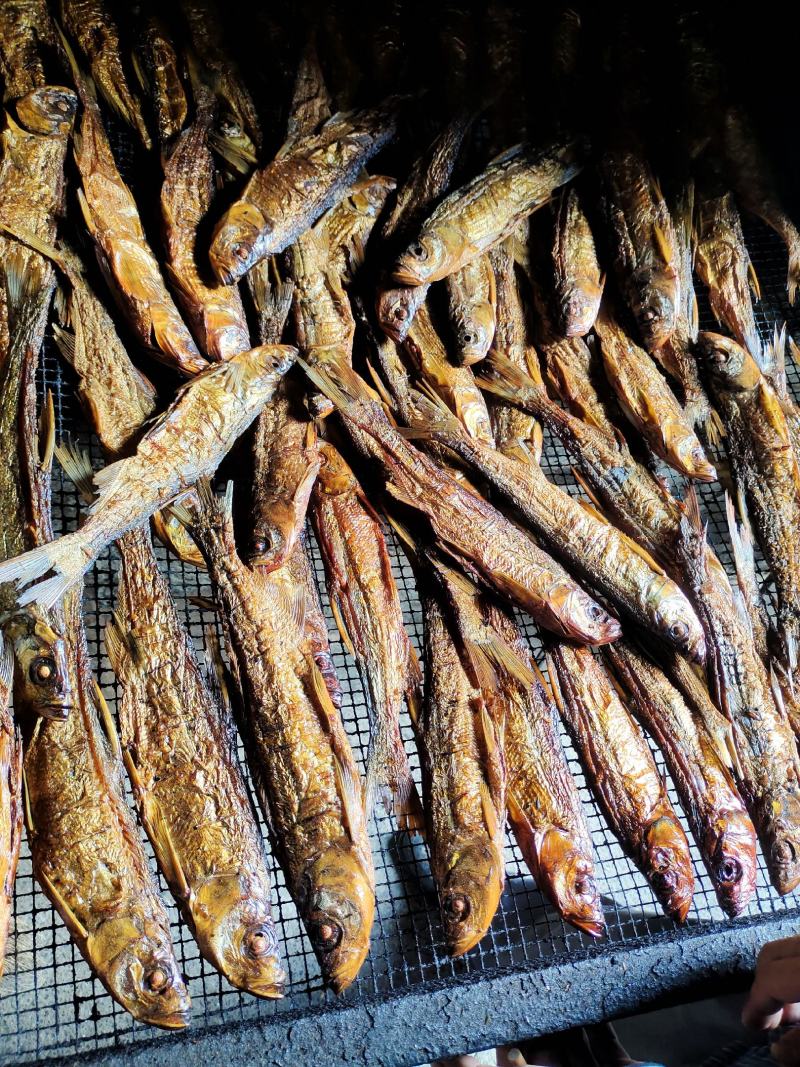 大量出售农家才火烟熏鱼干