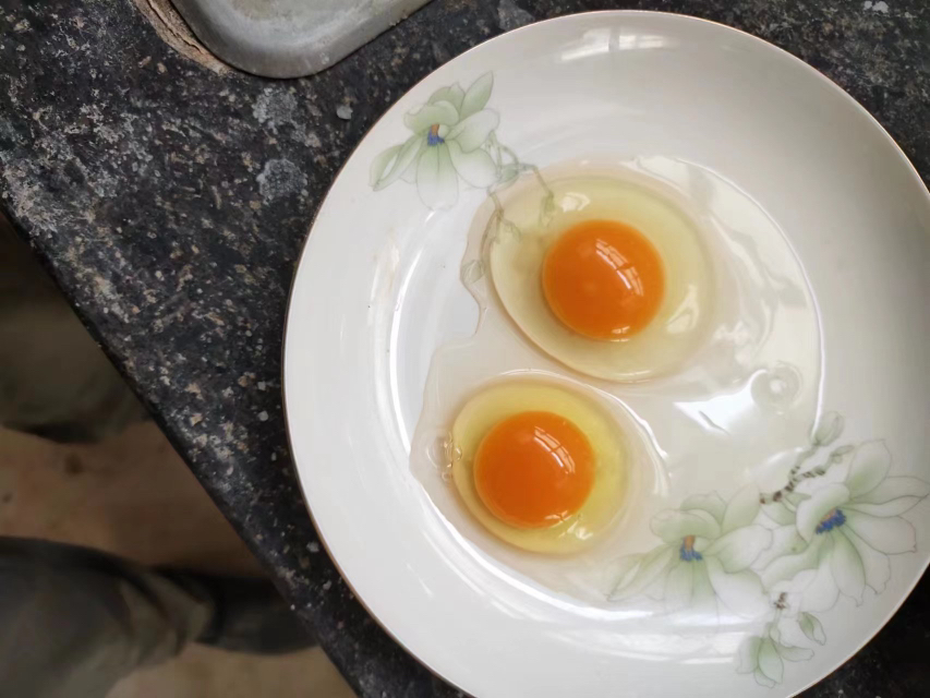 香椿韭菜炒鸡蛋成品图