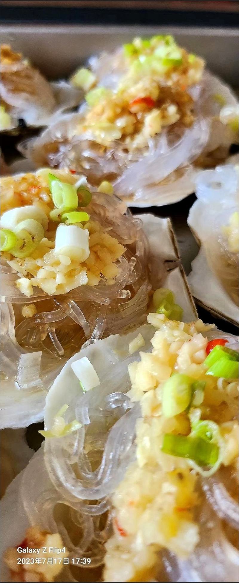 半壳扇贝原装原汁化冻即用6-7-8-9-10cm整箱出售