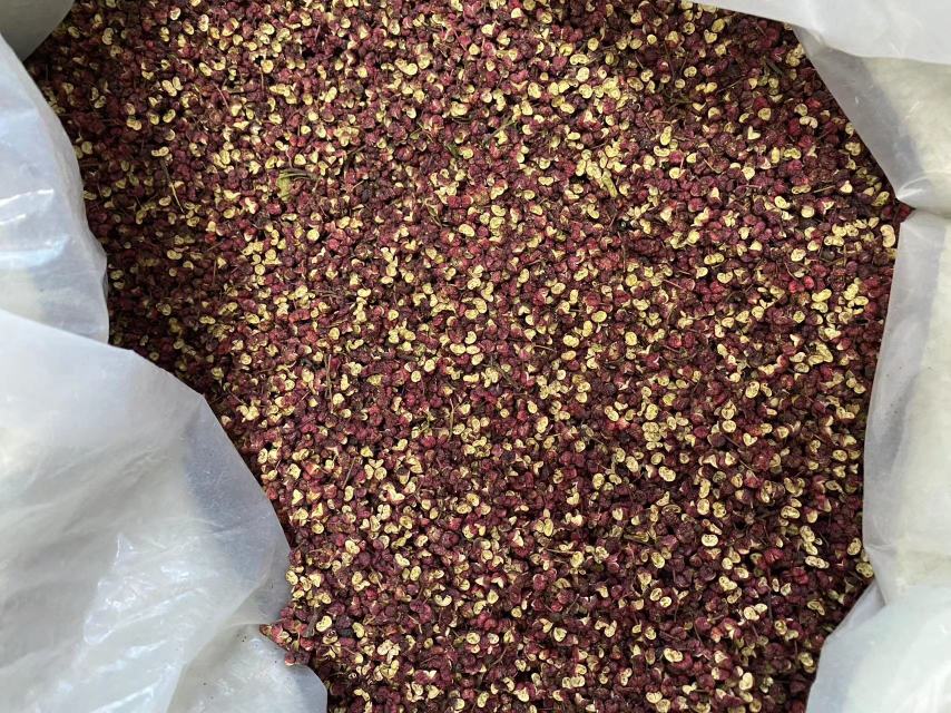 陈皮花椒水饮用药材原料对比图