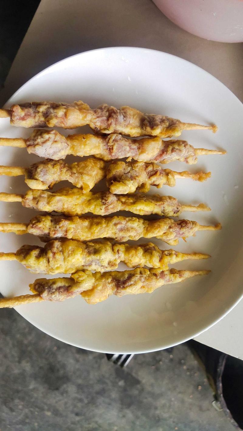 新疆挂糊羊肉串@美味，酥脆好吃，外焦里嫩，厂家一手货源！