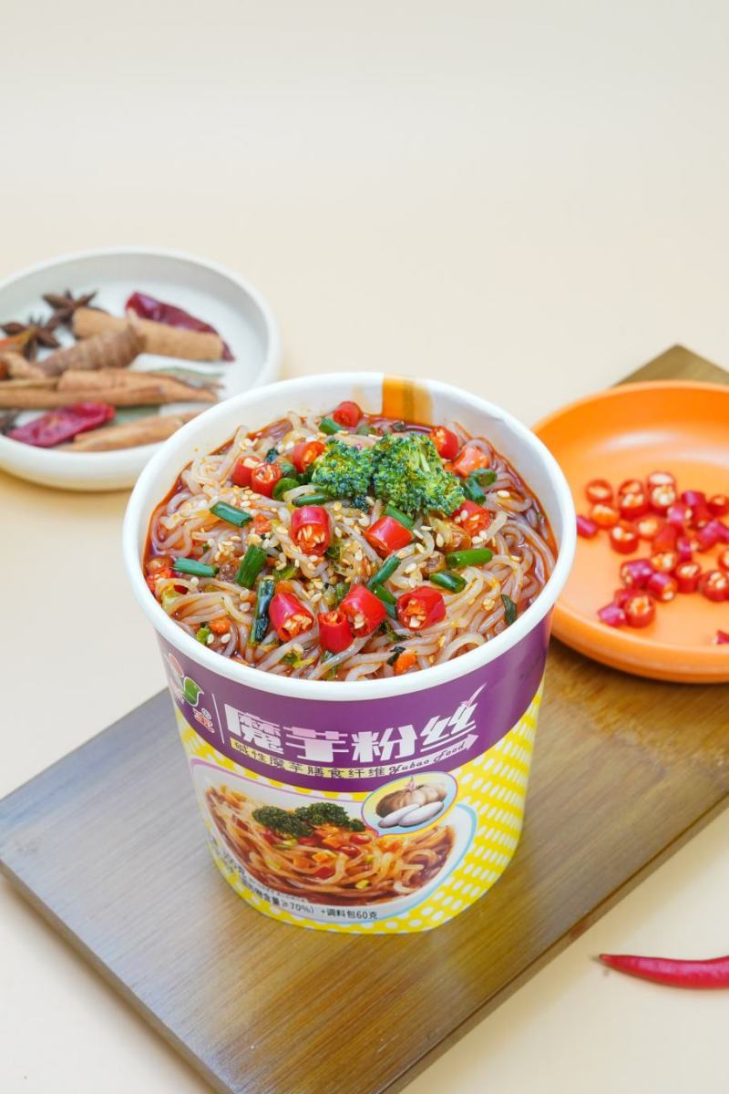 明星产品魔芋粉丝6桶/件工厂直发大量现货可贴牌