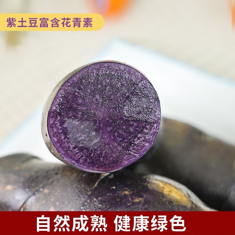 紫黑土豆黑土豆花青素含量高的黑土豆5斤装包邮