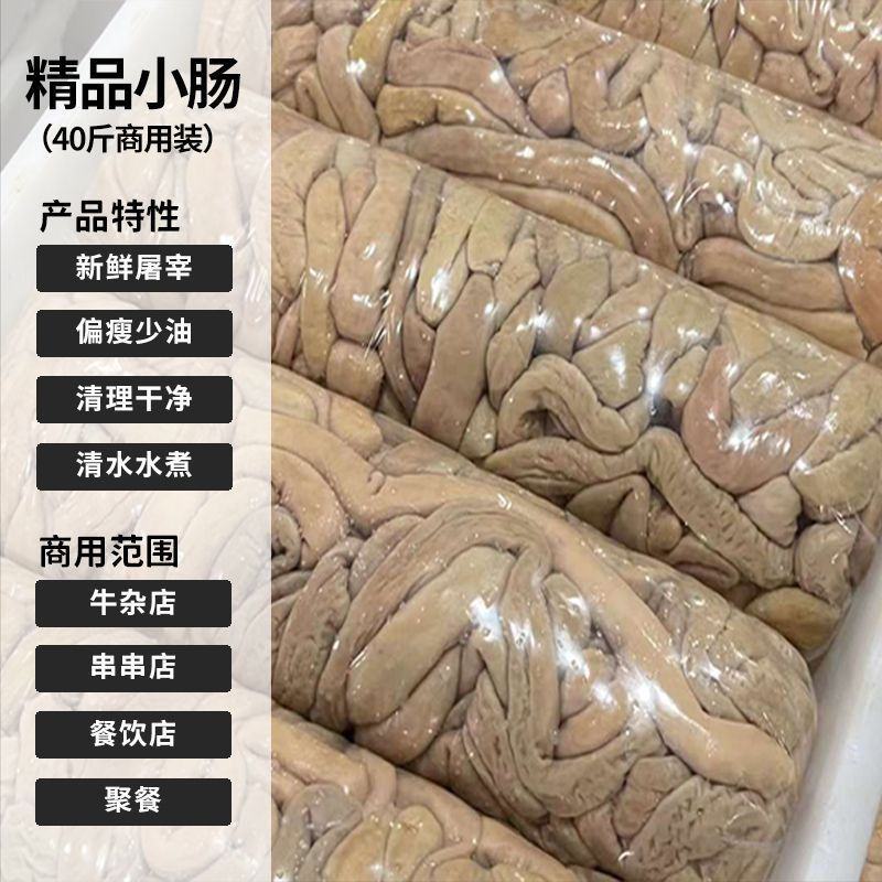 干净小肠商用一件5袋共40斤新鲜冷冻