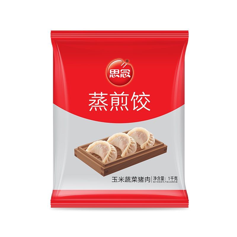 思念蒸饺玉米蔬菜猪肉蒸煎饺速冻食品半成品思念水饺速食锅贴