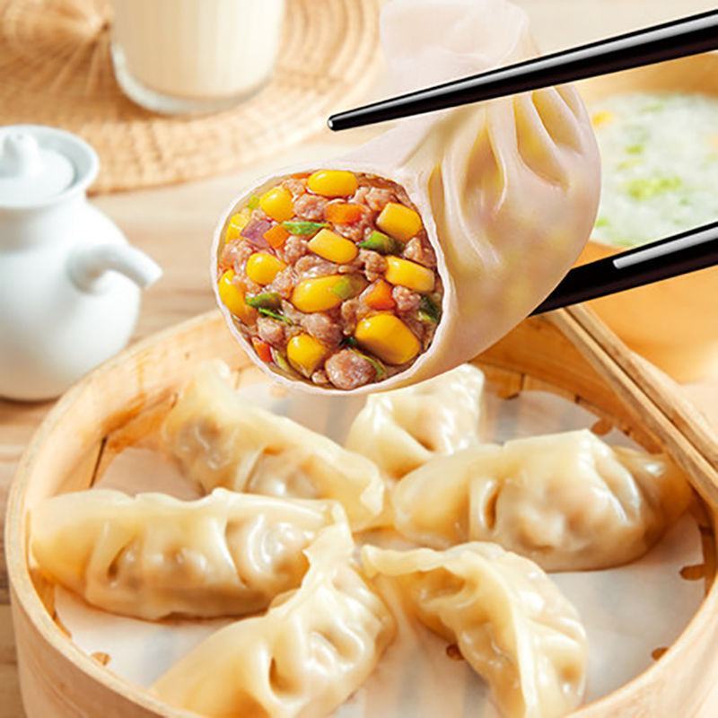 思念蒸饺玉米蔬菜猪肉蒸煎饺速冻食品半成品思念水饺速食锅贴