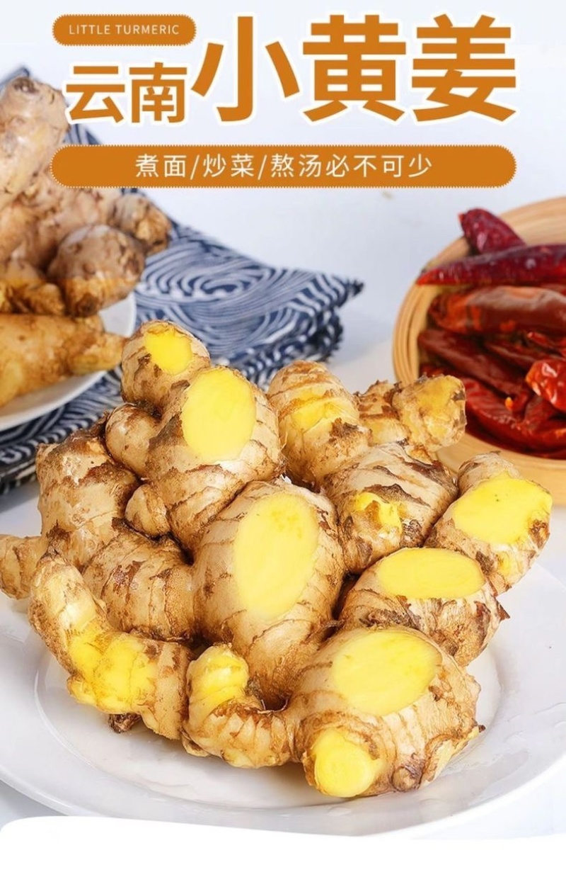 云南新鲜生姜小黄姜5斤精选鲜嫩新鲜姜蔬菜一件代发
