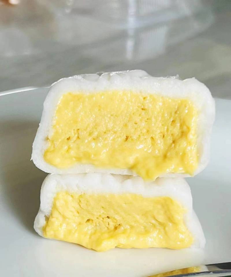 榴莲冰皮月饼