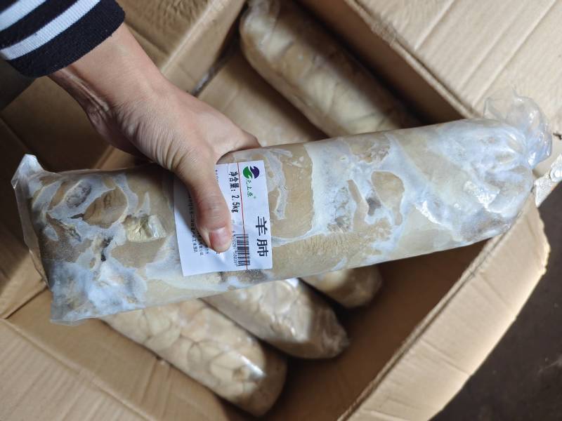 【羊肺】绵羊的活水穿白肺羊肺，箱装五十斤十卷！全国发货