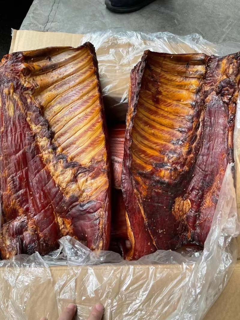 【腊排骨】烟熏带皮中方肉（麻辣味五香原味）量大从优