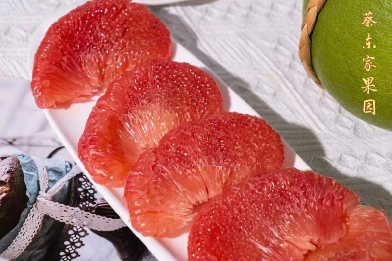 9月中发货红宝石青柚超嫩果肉甜度好红肉青柚一件代发批发