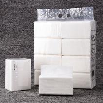1提8包建珍抽纸420张3层透明装家用木浆无香面巾纸餐巾