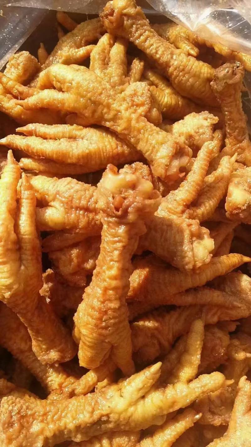 油炸鸡爪油炸鸡脚虎皮鸡爪大号中号规格齐全
