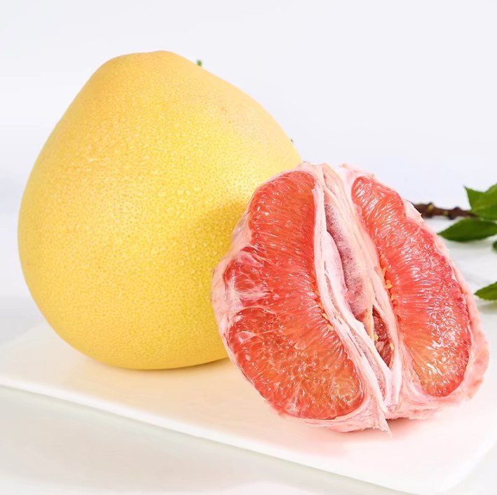 葡萄柚与西柚切面对比