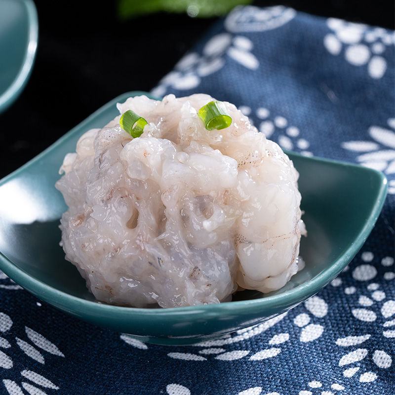 国联大颗粒虾滑150g*5袋鲜活93%虾仁含量火锅食材关
