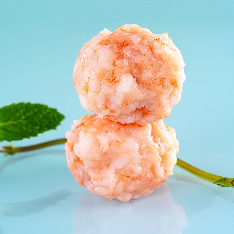 国联大颗粒虾滑150g*5袋鲜活93%虾仁含量火锅食材关