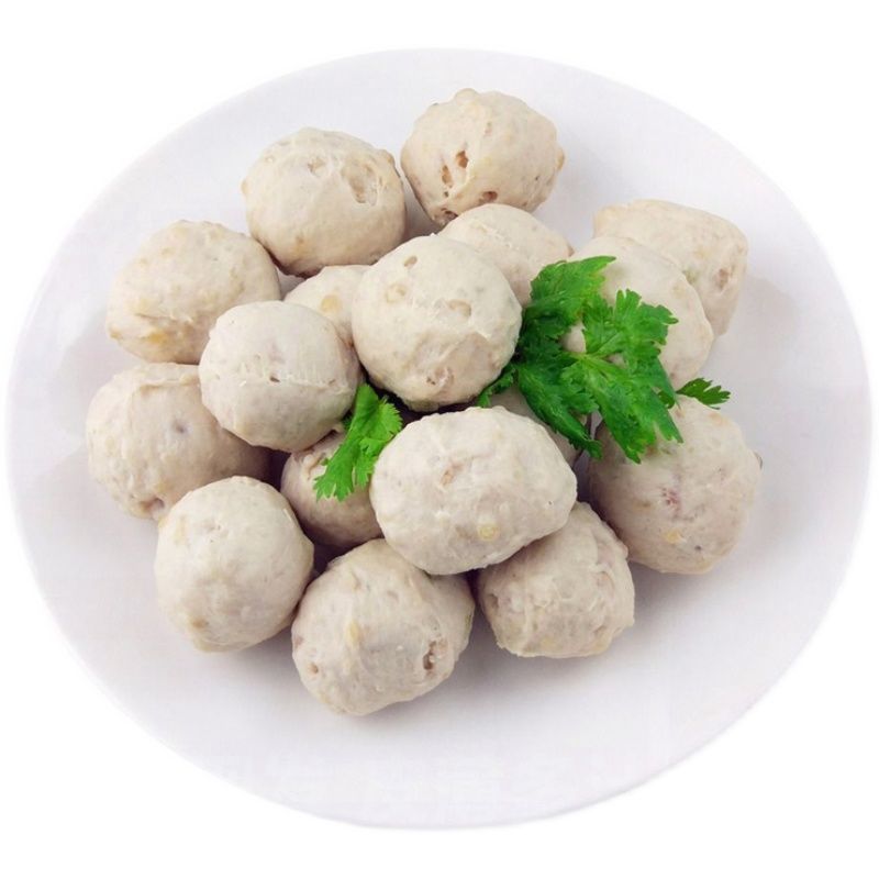 潮汕风味手工猪肉丸新鲜制作烧烤火锅麻辣烫丸子关东煮食材批