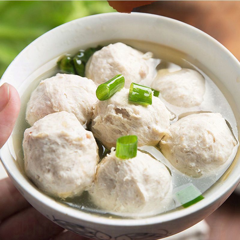 潮汕风味手工猪肉丸新鲜制作烧烤火锅麻辣烫丸子关东煮食材批