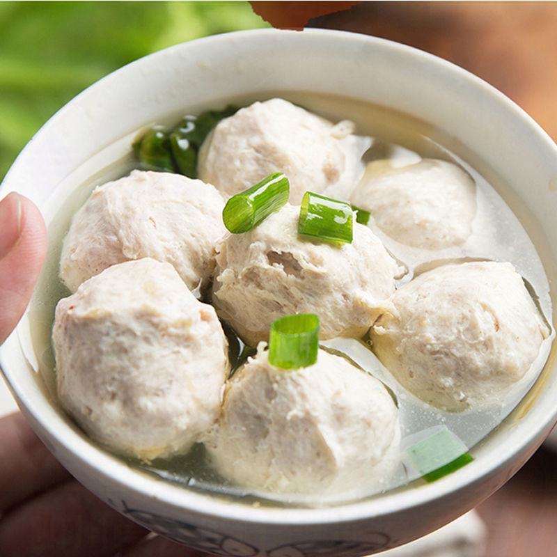 潮汕风味手工猪肉丸新鲜制作烧烤火锅麻辣烫丸子关东煮食材批