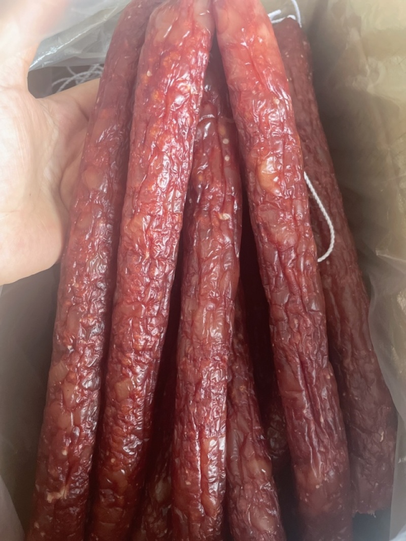 腊肠展会地摊肉联厂自营腊肠滋百鲜中山黄埔腊肠农家腊肠