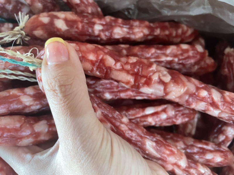 展会地摊肉联厂自营腊肠滋百鲜中山黄埔腊肠农家腊肠香肠