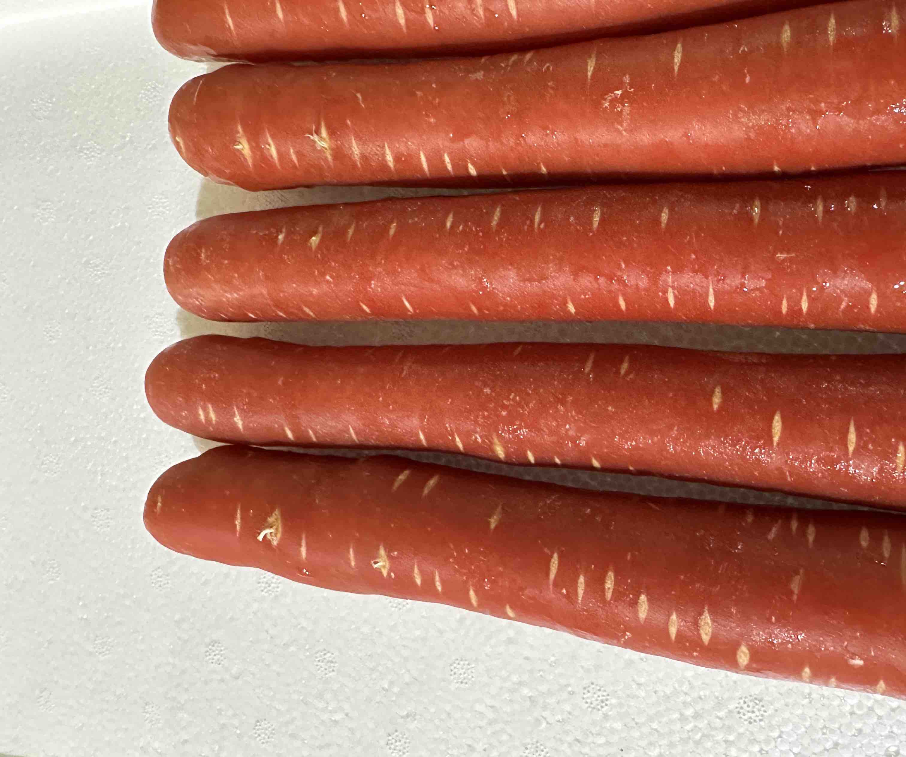 胡萝卜表面特写