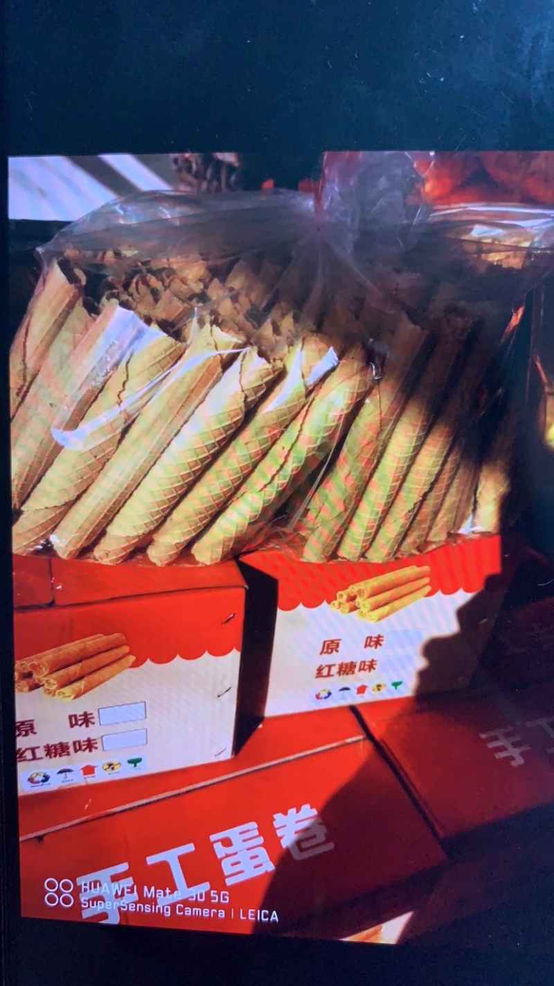 蛋卷鸡蛋卷厂香酥蛋卷批发一箱净重十斤