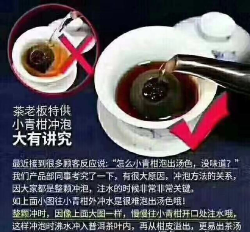 正宗新会小青柑普洱茶陈皮宫廷茶柑普茶