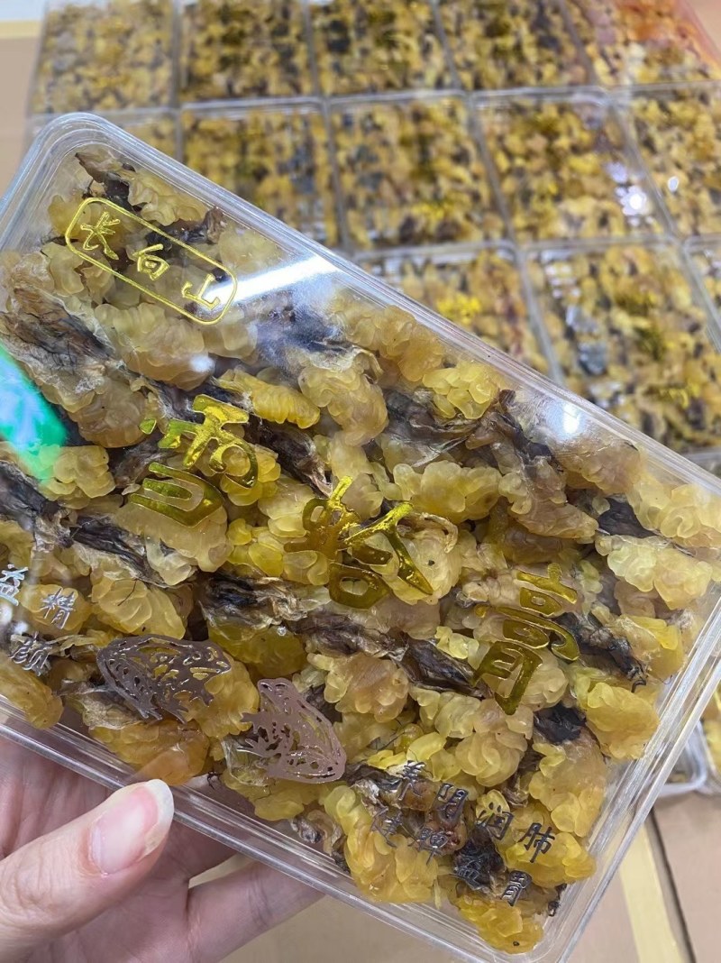 正品正宗东北林蛙油足干雪蛤膏林蛙100g盒装联体雪蛤油