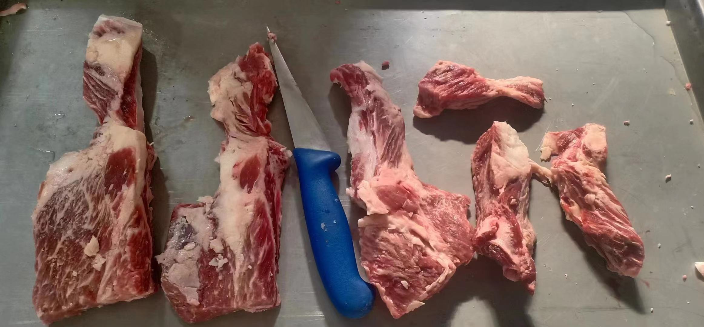 泡椒牛肉烤串原材料展示