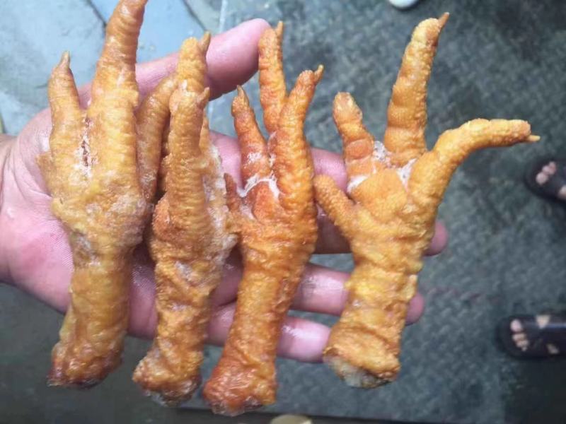 油炸鸡爪油炸鸡脚虎皮鸡爪大号中号规格齐全