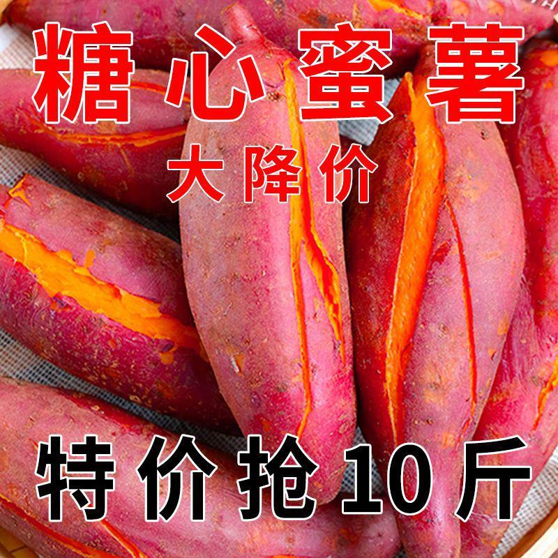 新鲜沙地蜜薯糖心红薯西瓜红番薯黄心板栗薯甜糯软糯超甜地瓜