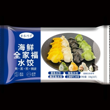 海鲜水饺，一种以海鲜为馅包制而成的产品，起源于胶东半岛