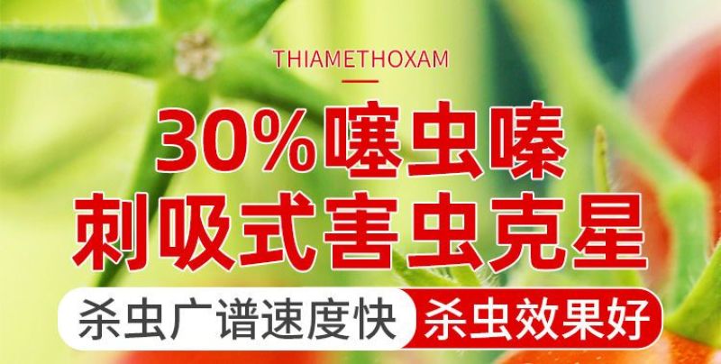 30%噻虫嗪蚜虫蓟马飞虱白粉虱木虱潜叶蛾绿盲蝽叶蝉杀虫剂