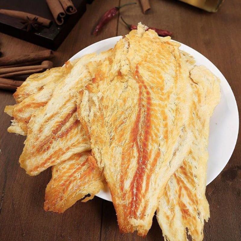 碳烤鳕鱼片手撕鱼干孕妇儿童健康即食海鲜干货休闲零食罐