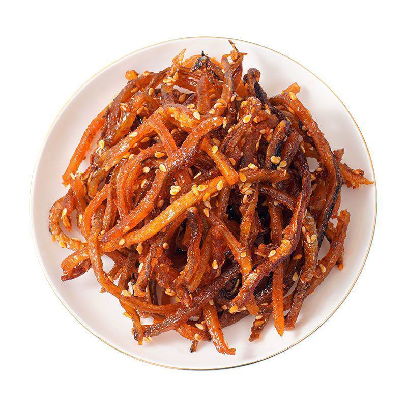 香辣鳗鱼丝解馋零食下酒菜特产蜜汁芝麻甜辣鱼干休闲即食零食