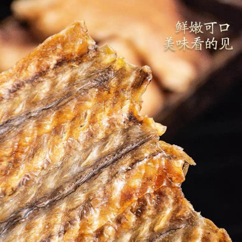烤鳗鱼片手撕鱼干日式罐装500g即食海鲜零食儿童大礼包