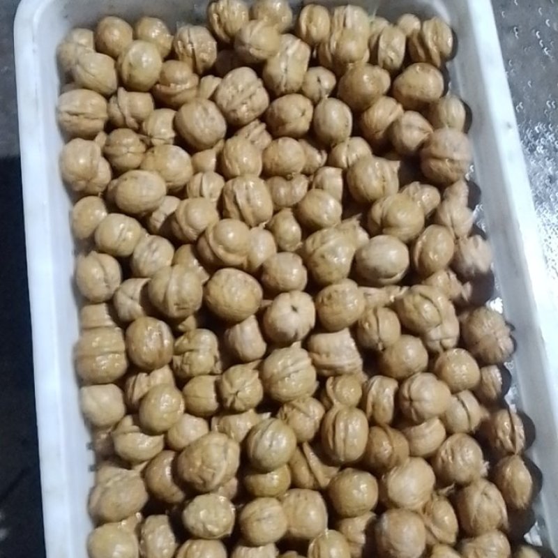 大山深处去皮鲜核桃，