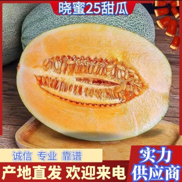 海南晓蜜25哈密瓜，品质保证口感好产地直发对接全国市场
