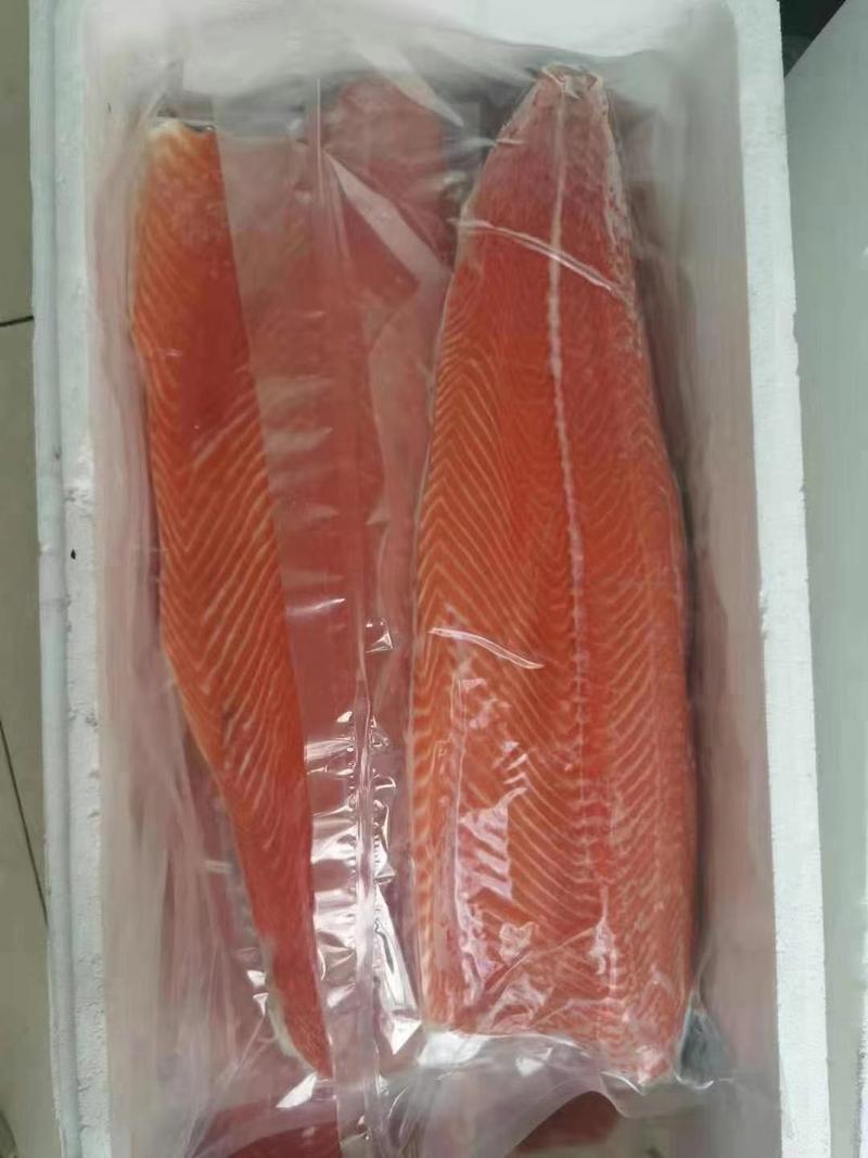 三文鱼日式料理即食冰鲜三文鱼冰鲜刺身中段生鱼片整条现切