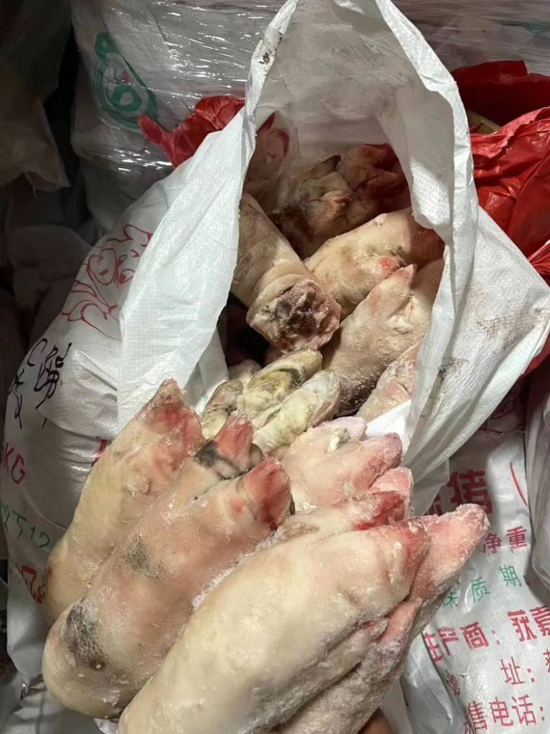 母猪二级蹄，8.75一斤，能用的老板联系5吨货