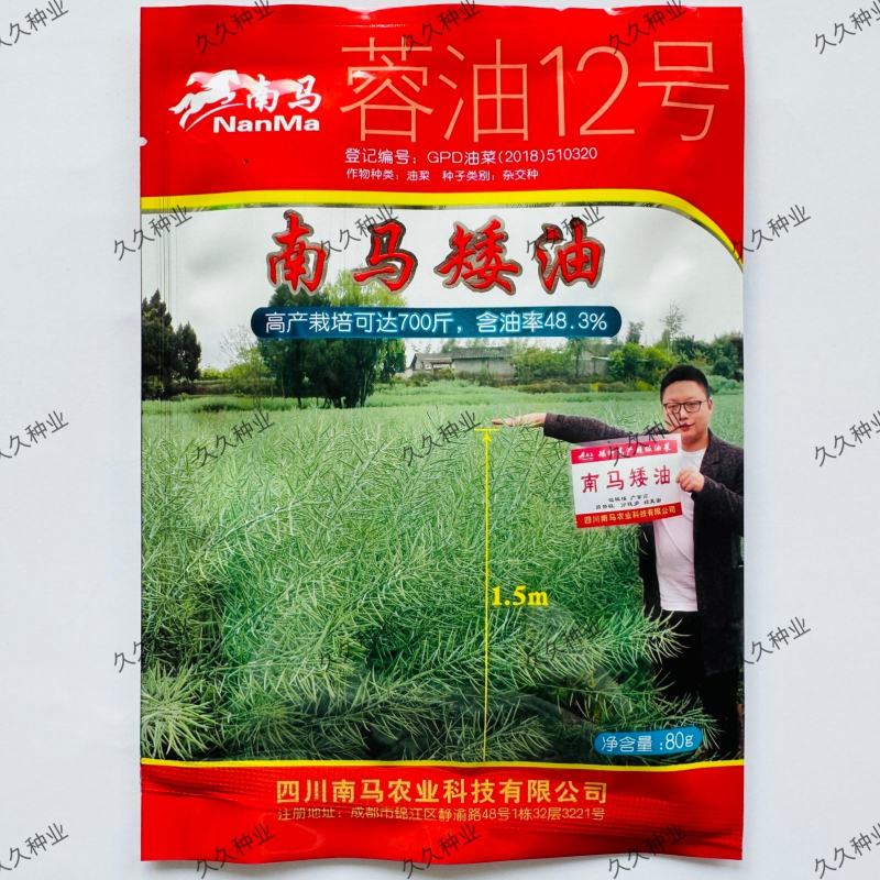 南马矮油优质杂交油菜种子高产抗病抗倒能力强矮杆正品