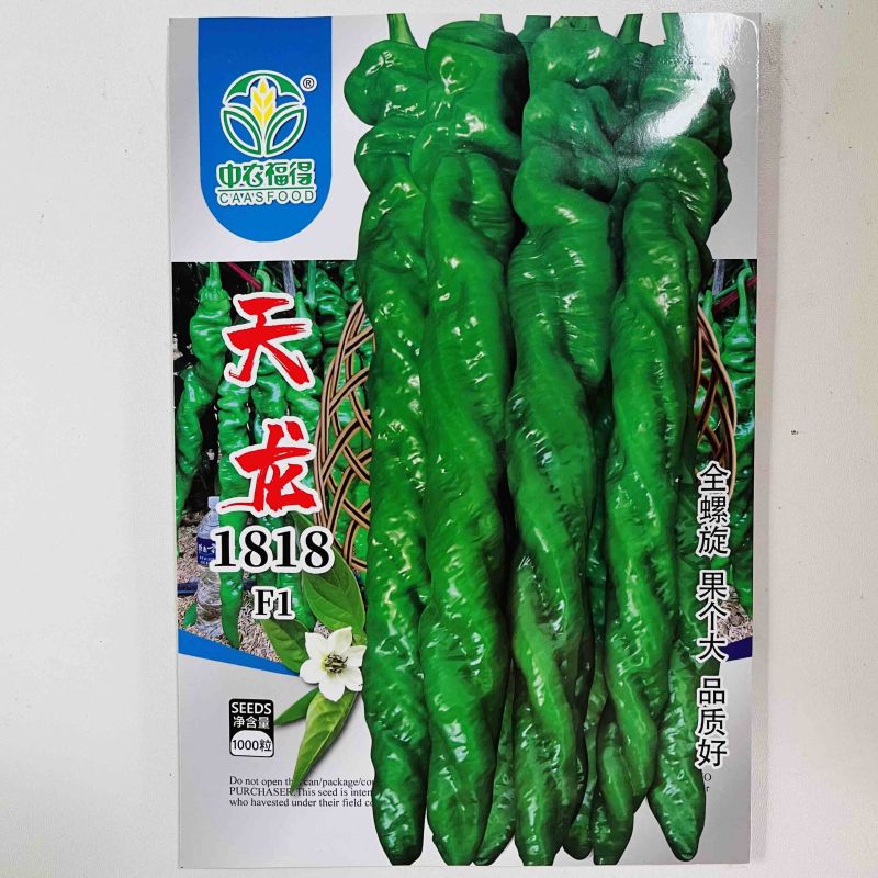 天龙1818全螺品种杂交一代螺丝椒种子
