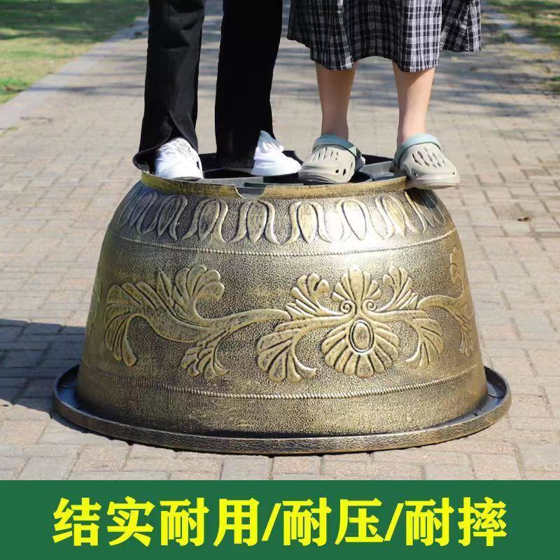包邮特大号树脂花盆加厚塑料铁树盆景果树阳台庭院养鱼荷花盆