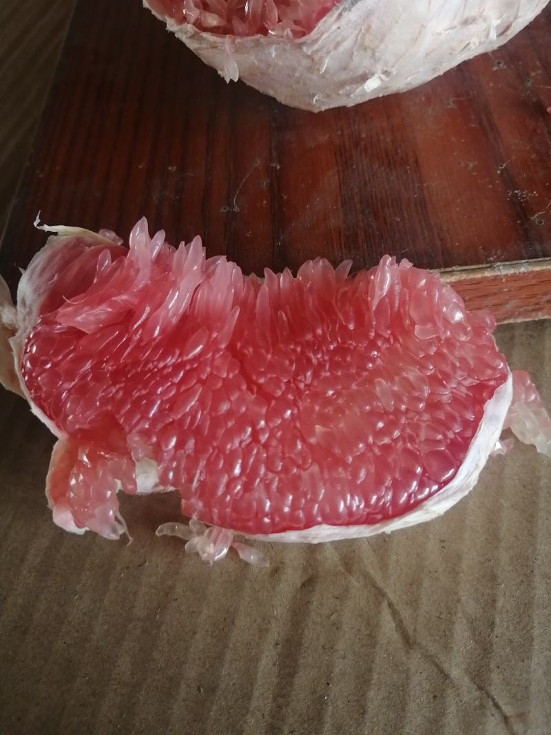 福建三红蜜柚，果大皮薄、瓤肉无籽，色泽鲜艳、汁多柔软，清