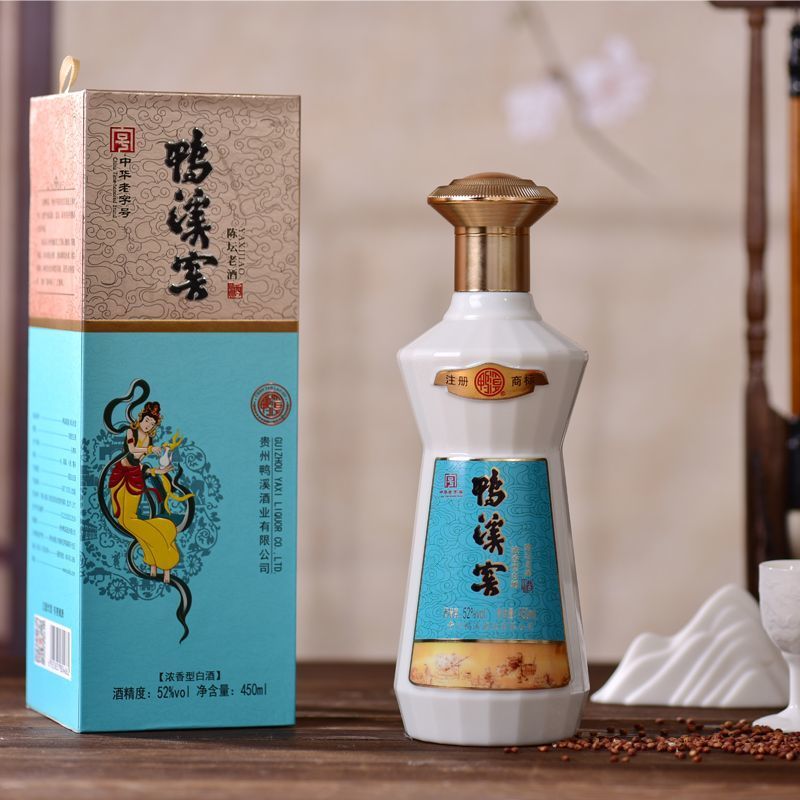 贵州鸭溪窖仙子酱香型白酒52度450ml*6瓶整箱装