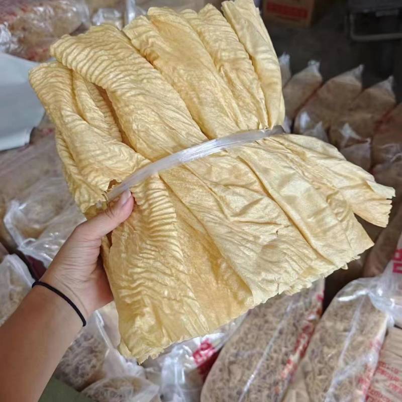 无盐粒干货烤豆皮长豆皮油皮人造肉蛋白肉素肉豆制品批发
