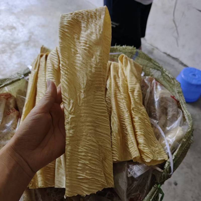 无盐粒干货烤豆皮长豆皮油皮人造肉蛋白肉素肉豆制品批发